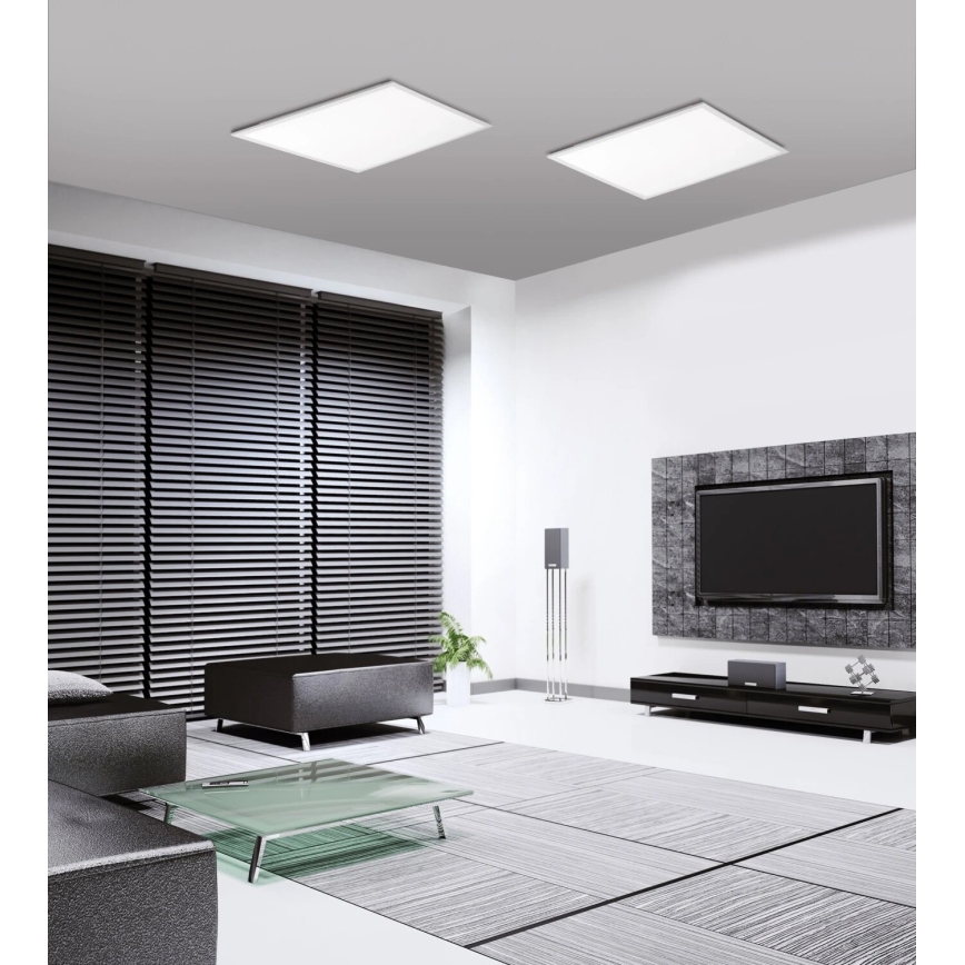 JUST LIGHT. 14681-16 - LED RGB Димируем панел за повърхностен монтаж LOLA FLAT LED/28W/230V 2700-5000K + дистанционно управление
