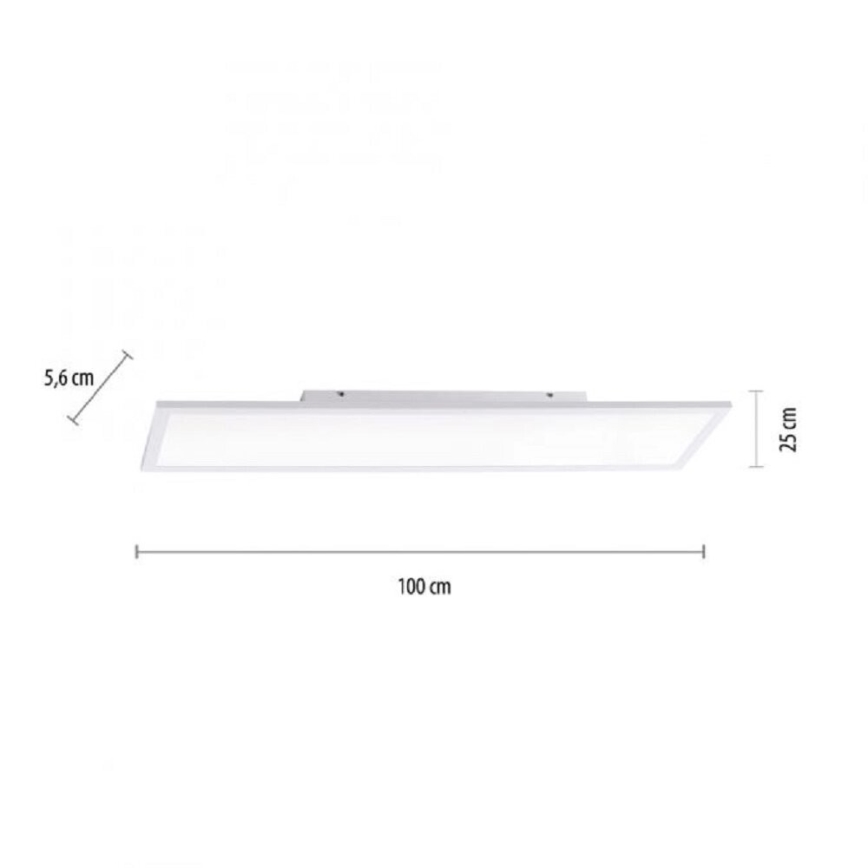 JUST LIGHT. 14682-16 - LED RGB Димируем панел за повърхностен монтаж LOLA FLAT LED/28,5W/230V 2700-5000K + дистанционно управление