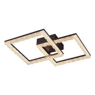 JUST LIGHT. 14732-18 - LED таванно осветително тяло GLITRA LED/17,5W/230V 37,6x37,6 см черно