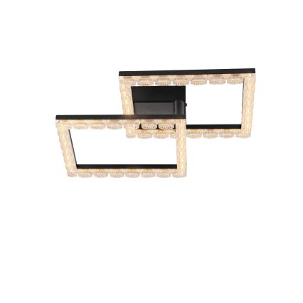 JUST LIGHT. 14732-18 - LED таванно осветително тяло GLITRA LED/17,5W/230V 37,6x37,6 см черно