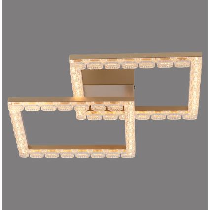 JUST LIGHT. 14732-60 - LED таванно осветително тяло GLITRA LED/17,5W/230V 37,6x37,6 cm златисто