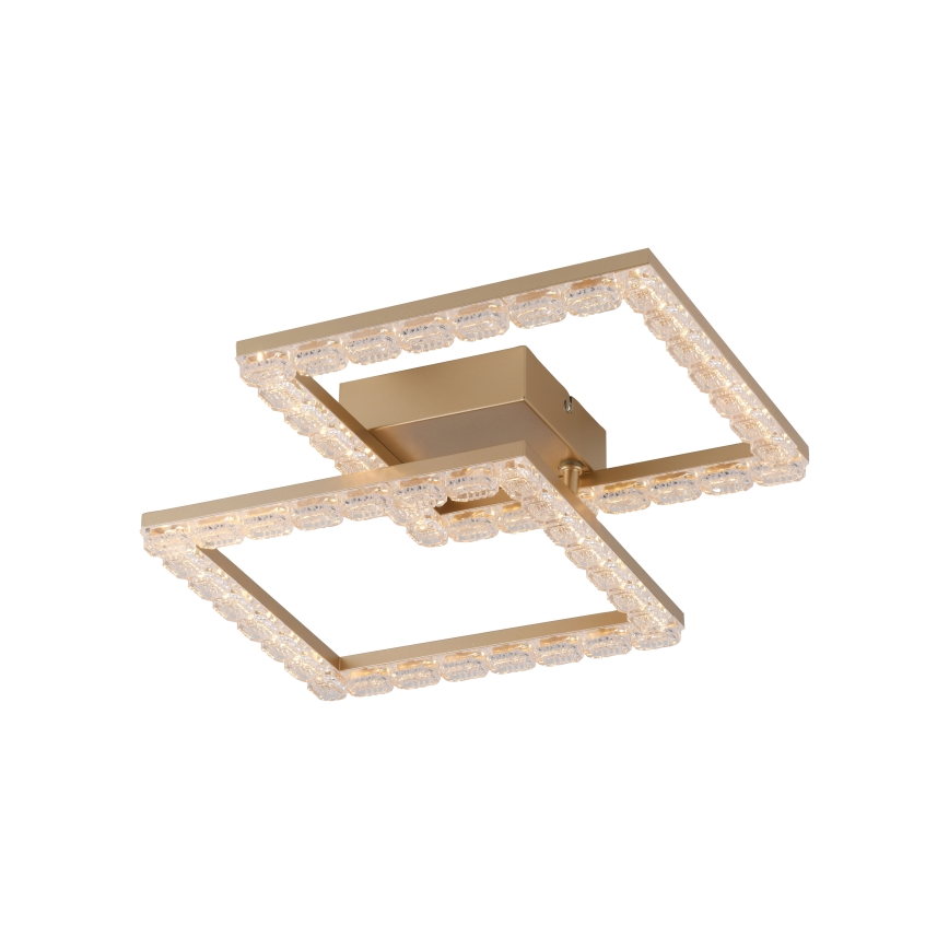 JUST LIGHT. 14732-60 - LED таванно осветително тяло GLITRA LED/17,5W/230V 37,6x37,6 cm златисто