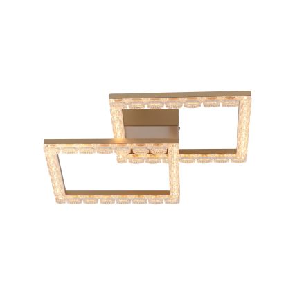JUST LIGHT. 14732-60 - LED таванно осветително тяло GLITRA LED/17,5W/230V 37,6x37,6 cm златисто