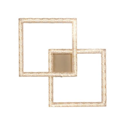 JUST LIGHT. 14732-60 - LED таванно осветително тяло GLITRA LED/17,5W/230V 37,6x37,6 cm златисто