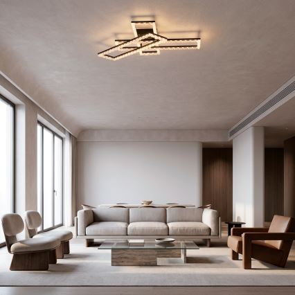 JUST LIGHT. 14733-18 - LED таванно осветително тяло GLITRA LED/35W/230V 57x72 cm черно