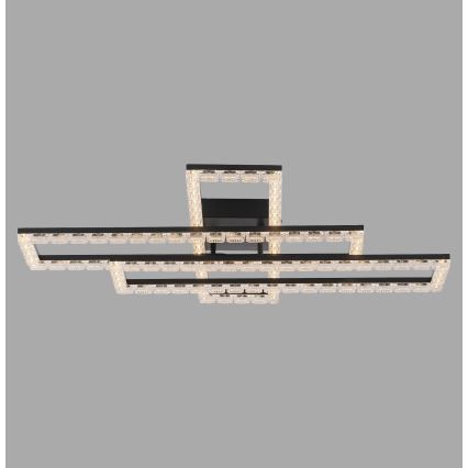 JUST LIGHT. 14733-18 - LED таванно осветително тяло GLITRA LED/35W/230V 57x72 cm черно