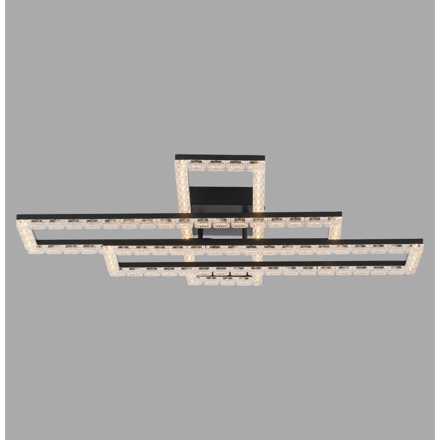 JUST LIGHT. 14733-18 - LED таванно осветително тяло GLITRA LED/35W/230V 57x72 cm черно