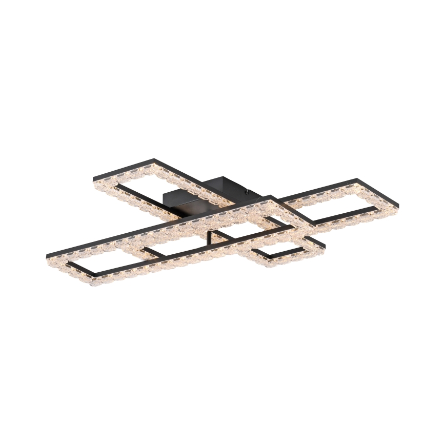 JUST LIGHT. 14733-18 - LED таванно осветително тяло GLITRA LED/35W/230V 57x72 cm черно