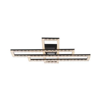 JUST LIGHT. 14733-18 - LED таванно осветително тяло GLITRA LED/35W/230V 57x72 cm черно