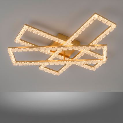 JUST LIGHT. 14733-60 - LED Таванно осветително тяло GLITRA LED/35W/230V 57,25x72,05 см златисто