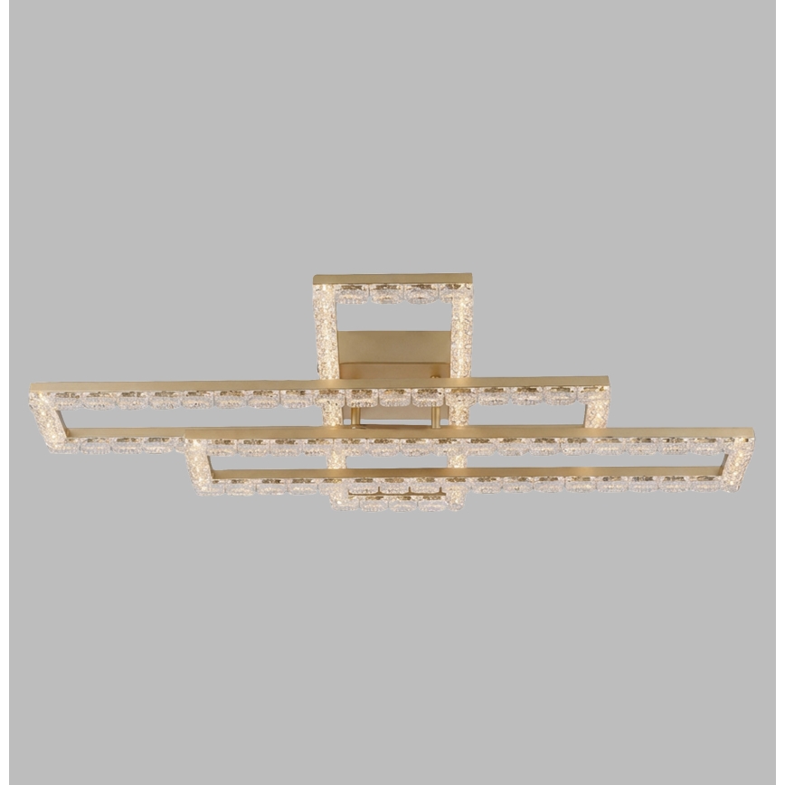 JUST LIGHT. 14733-60 - LED Таванно осветително тяло GLITRA LED/35W/230V 57,25x72,05 см златисто