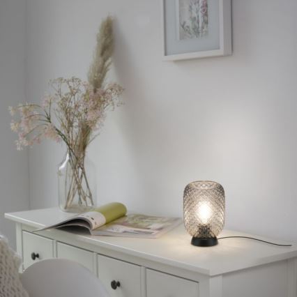 JUST LIGHT. 14906-18 - Настолна лампа REISHI 1xE27/40W/230V черен