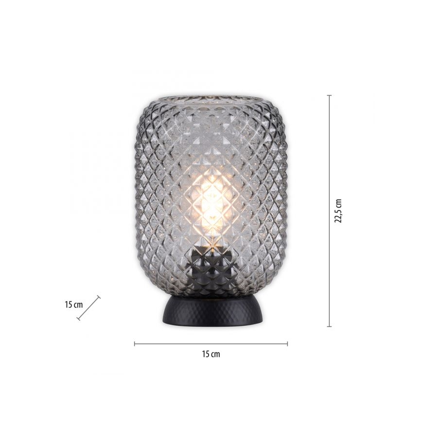 JUST LIGHT. 14906-18 - Настолна лампа REISHI 1xE27/40W/230V черен