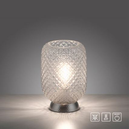 JUST LIGHT. 14906-55 - Настолна лампа REISHI 1xE27/40W/230V матов хром