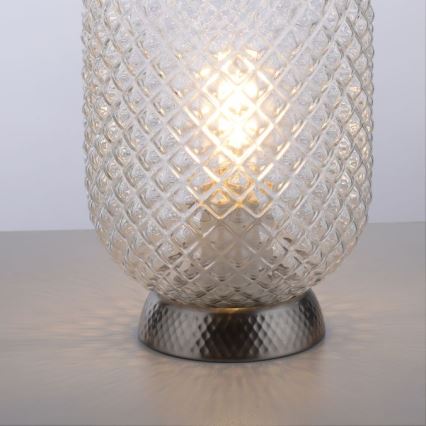 JUST LIGHT. 14906-55 - Настолна лампа REISHI 1xE27/40W/230V матов хром