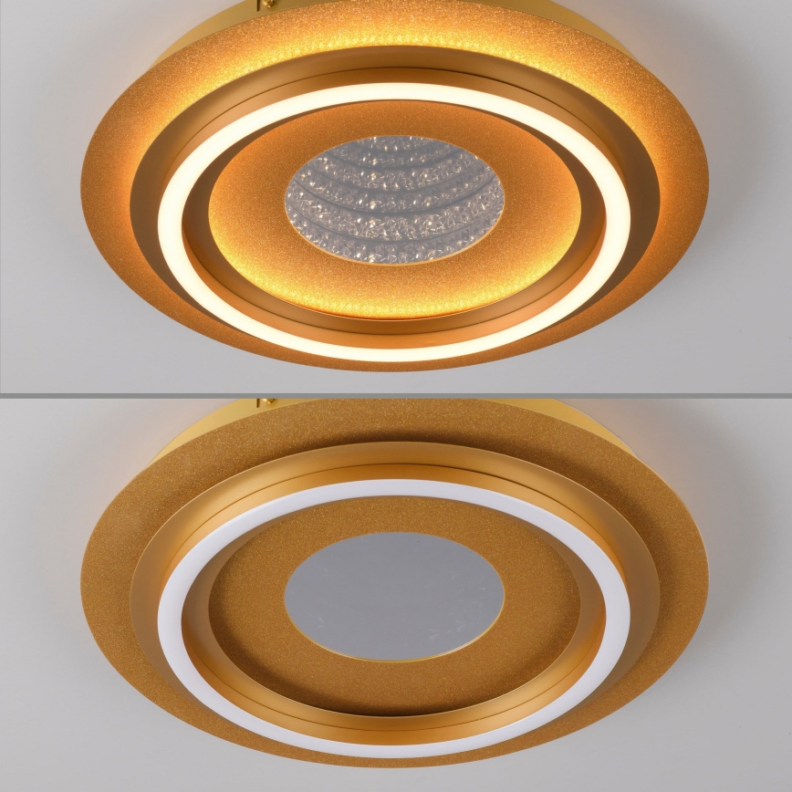 JUST LIGHT. 15089-60 - LED Таванно осветително тяло CICHIO LED/36W/230V Ø 40 см златисто