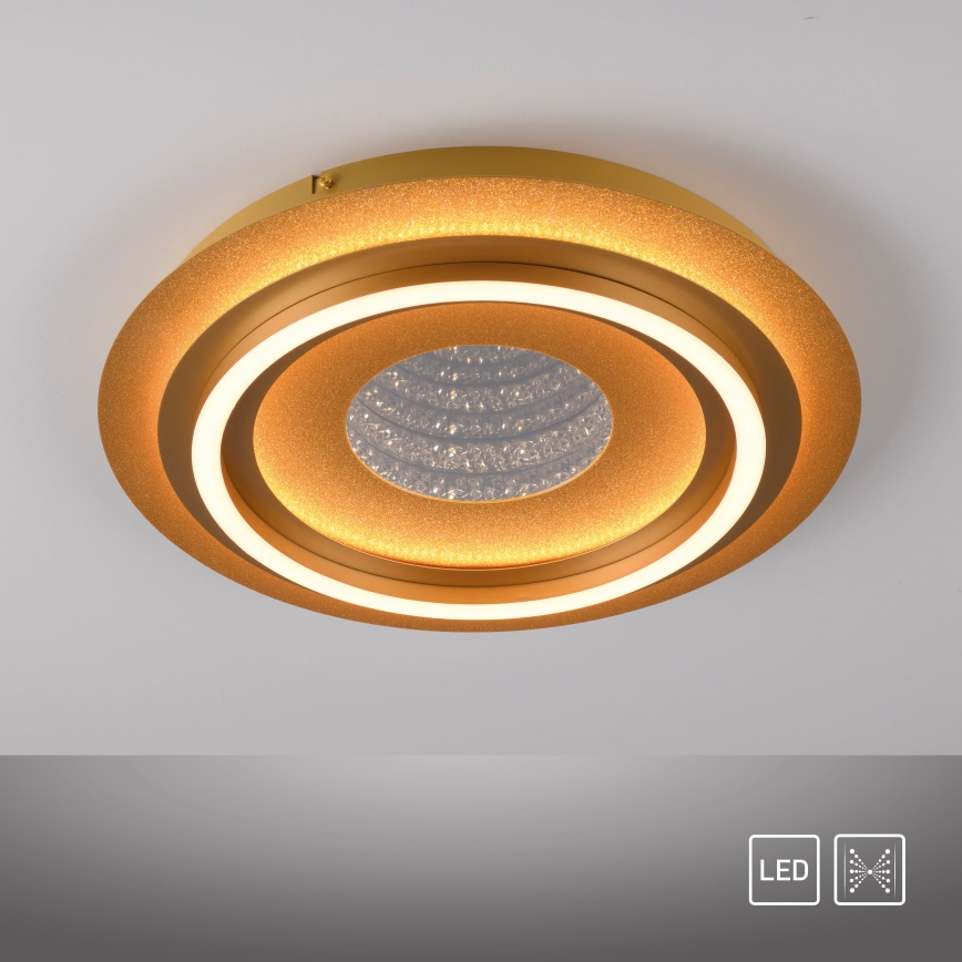 JUST LIGHT. 15089-60 - LED Таванно осветително тяло CICHIO LED/36W/230V Ø 40 см златисто