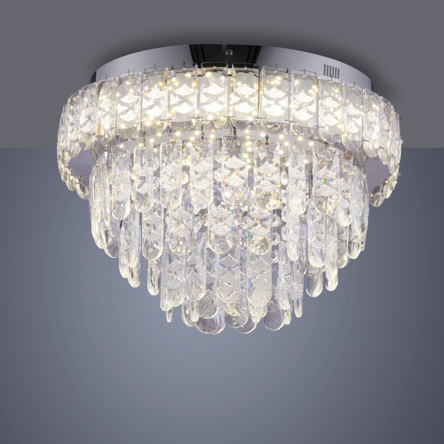JUST LIGHT. 15092-17 - LED Таванно осветително тяло KULUNKA LED/33W/230V Ø 38 см лъскав хром