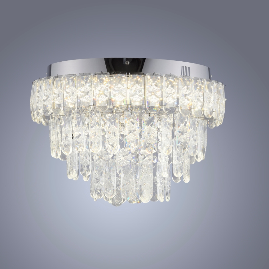 JUST LIGHT. 15092-17 - LED Таванно осветително тяло KULUNKA LED/33W/230V Ø 38 см лъскав хром