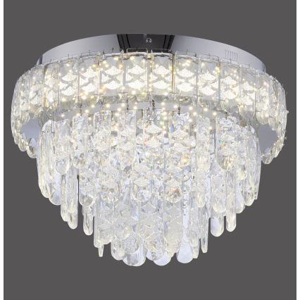 JUST LIGHT. 15092-17 - LED Таванно осветително тяло KULUNKA LED/33W/230V Ø 38 см лъскав хром
