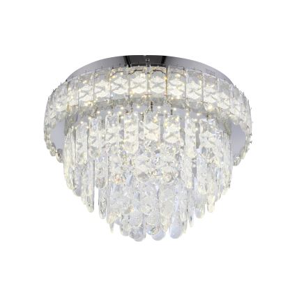 JUST LIGHT. 15092-17 - LED Таванно осветително тяло KULUNKA LED/33W/230V Ø 38 см лъскав хром