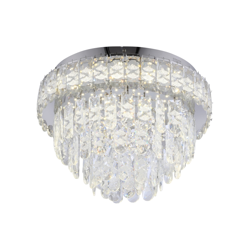 JUST LIGHT. 15092-17 - LED Таванно осветително тяло KULUNKA LED/33W/230V Ø 38 см лъскав хром