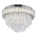 JUST LIGHT. 15092-17 - LED Таванно осветително тяло KULUNKA LED/33W/230V Ø 38 см лъскав хром
