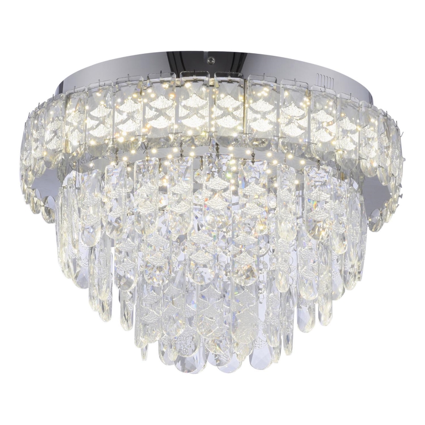 JUST LIGHT. 15092-17 - LED Таванно осветително тяло KULUNKA LED/33W/230V Ø 38 см лъскав хром