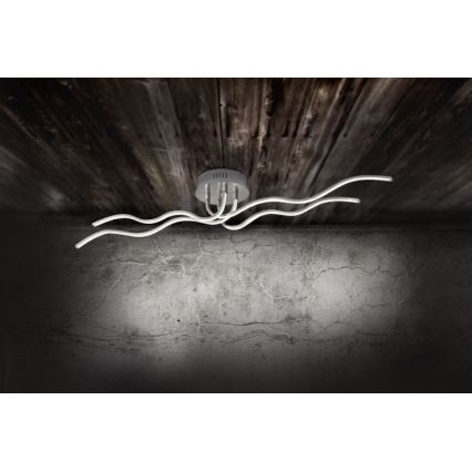JUST LIGHT. 15126-55 - LED Полилей за повърхностен монтаж WAVE LED/29,4W/230V матов хром