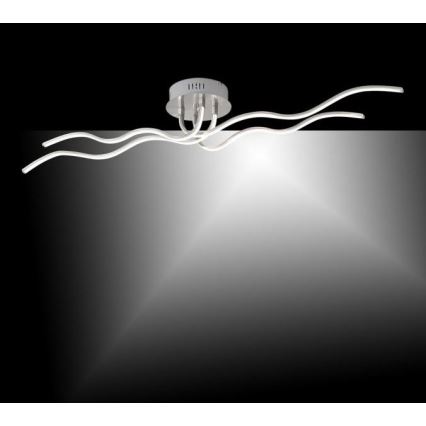 JUST LIGHT. 15126-55 - LED Полилей за повърхностен монтаж WAVE LED/29,4W/230V матов хром