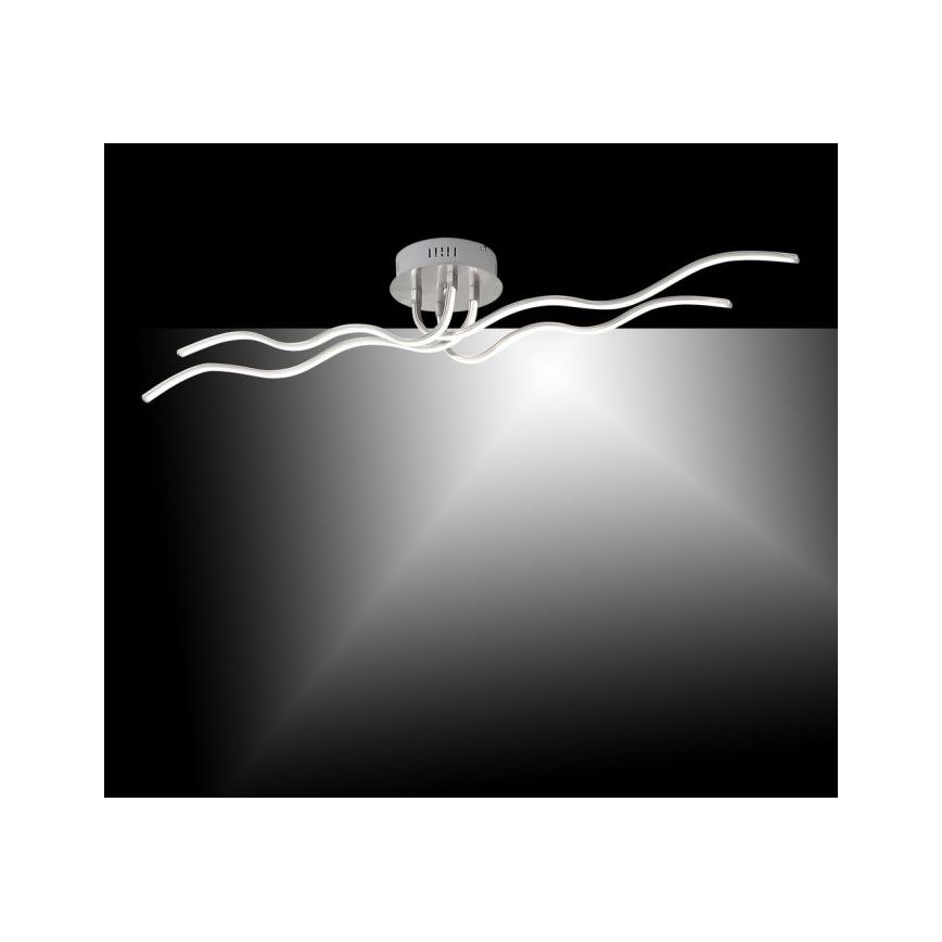 JUST LIGHT. 15126-55 - LED Полилей за повърхностен монтаж WAVE LED/29,4W/230V матов хром