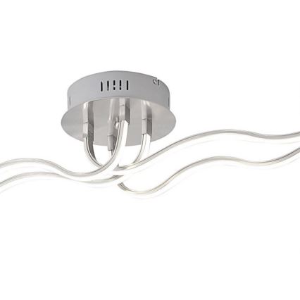 JUST LIGHT. 15126-55 - LED Полилей за повърхностен монтаж WAVE LED/29,4W/230V матов хром