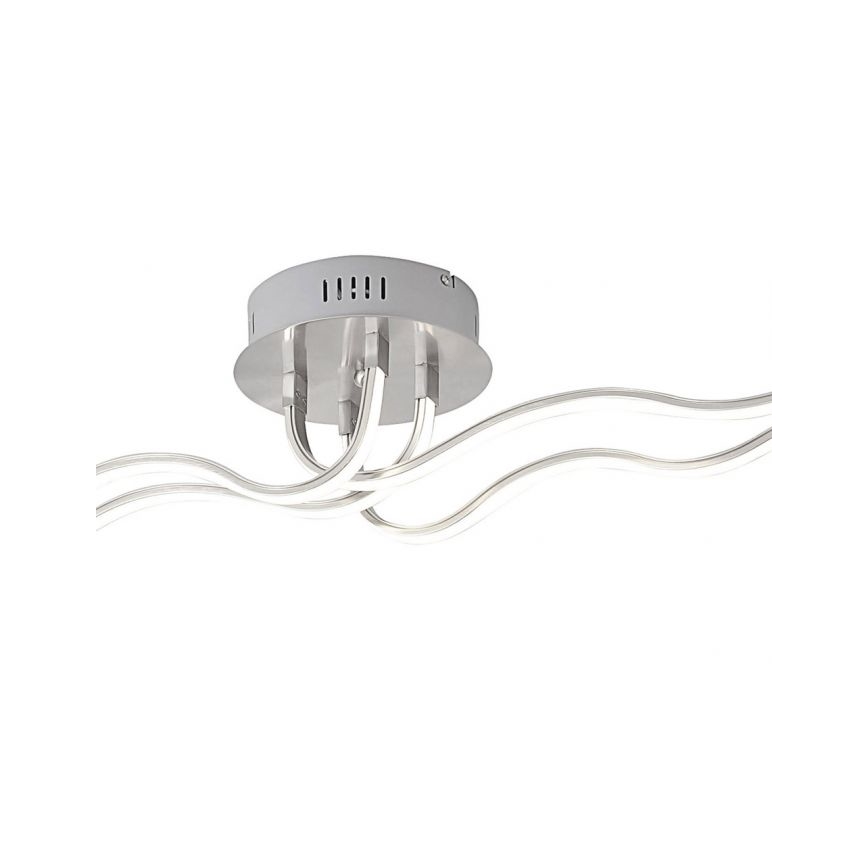 JUST LIGHT. 15126-55 - LED Полилей за повърхностен монтаж WAVE LED/29,4W/230V матов хром