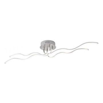 JUST LIGHT. 15126-55 - LED Полилей за повърхностен монтаж WAVE LED/29,4W/230V матов хром