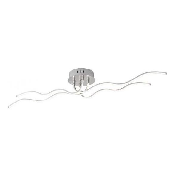 JUST LIGHT. 15126-55 - LED Полилей за повърхностен монтаж WAVE LED/29,4W/230V матов хром
