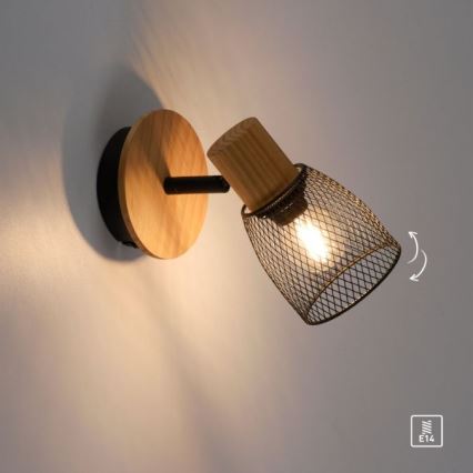 JUST LIGHT. 15191-79 - Спот аплик TAMIS 1xE14/10W/230V бор