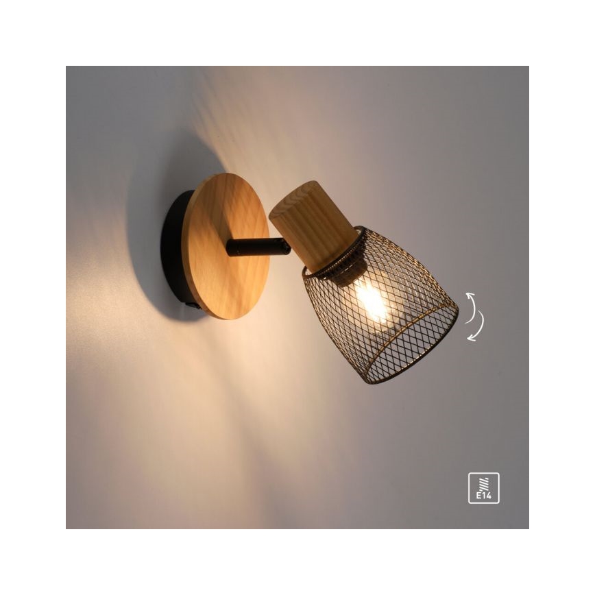 JUST LIGHT. 15191-79 - Спот аплик TAMIS 1xE14/10W/230V бор