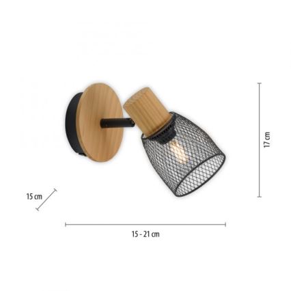 JUST LIGHT. 15191-79 - Спот аплик TAMIS 1xE14/10W/230V бор