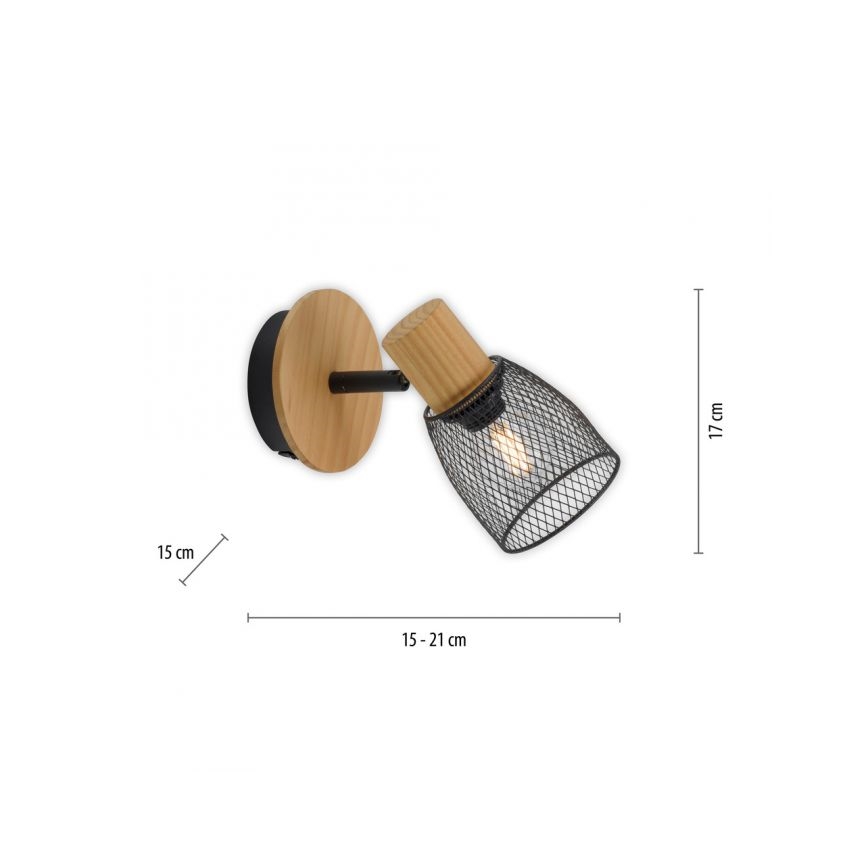 JUST LIGHT. 15191-79 - Спот аплик TAMIS 1xE14/10W/230V бор