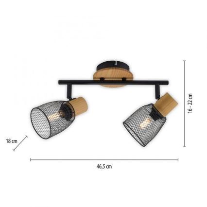 JUST LIGHT. 15192-79 - Спот TAMIS 2xE14/10W/230V