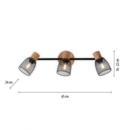 JUST LIGHT. 15193-79 - Спот TAMIS 3xE14/10W/230V