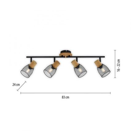 JUST LIGHT. 15194-79 - Спот TAMIS 4xE14/10W/230V