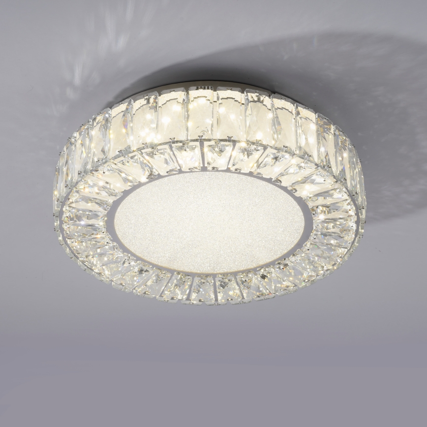 JUST LIGHT. 15221-17 - LED таванно осветително тяло KULUNKA LED/32W/230V Ø 37 см лъскав хром