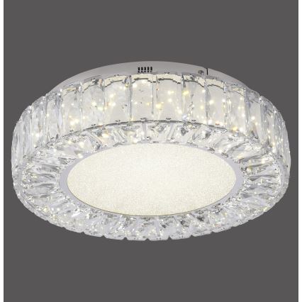 JUST LIGHT. 15221-17 - LED таванно осветително тяло KULUNKA LED/32W/230V Ø 37 см лъскав хром