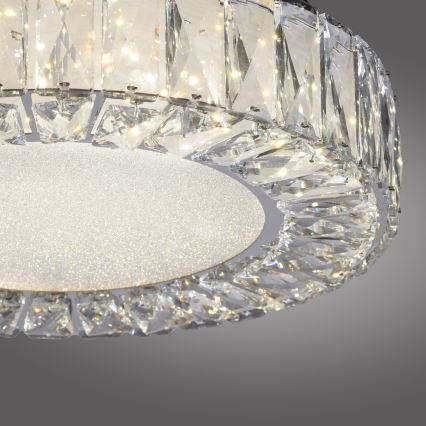JUST LIGHT. 15221-17 - LED таванно осветително тяло KULUNKA LED/32W/230V Ø 37 см лъскав хром