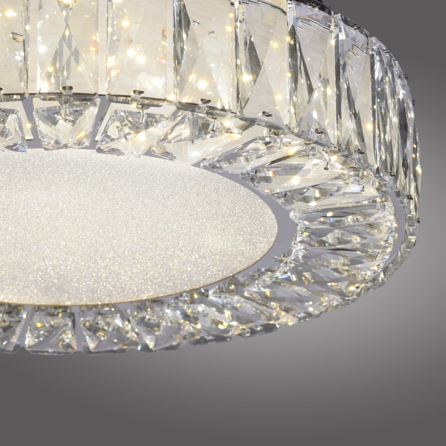JUST LIGHT. 15221-17 - LED таванно осветително тяло KULUNKA LED/32W/230V Ø 37 см лъскав хром