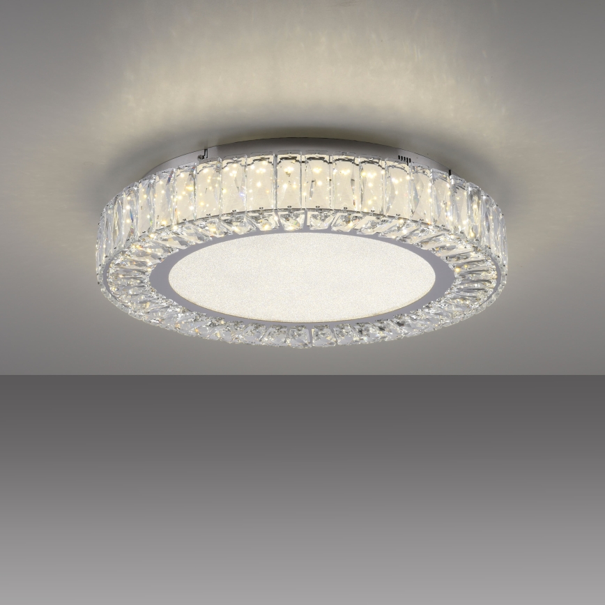 JUST LIGHT. 15222-17 - LED Таванно осветително тяло KULUNKA LED/46W/230V Ø 50 см лъскав хром