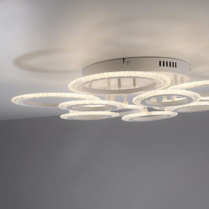 JUST LIGHT. 15268-16 - LED таванно осветително тяло CRYSTALLO LED/48,5W/230V Ø 68,6 см бяло