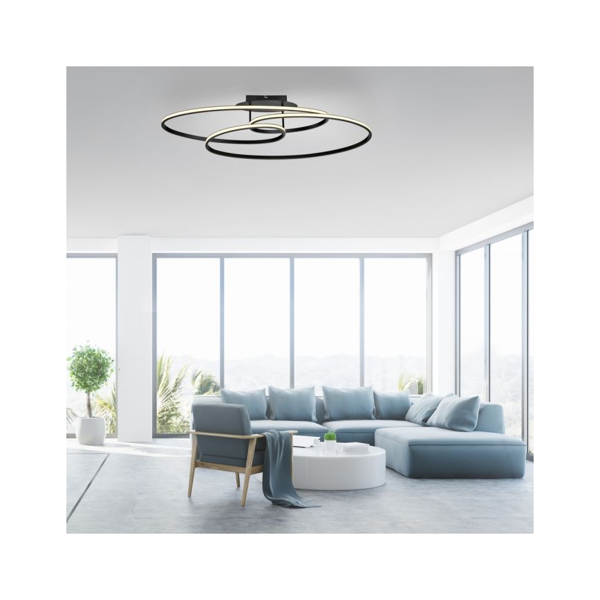 JUST LIGHT. 15321-18 - LED Плафониера LUMACA LED/33W/230V черен