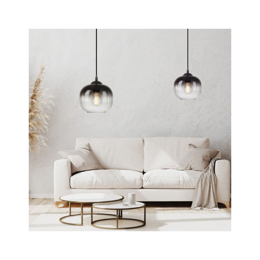 JUST LIGHT. 15420-18 - Пендел ZEA 1xE27/25W/230V черен